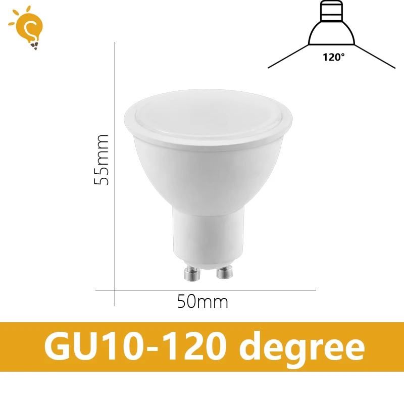 Gatetop Led-strahler AC220V GU10 GU5.3 Birne MR16 Spot Beleuchtung Birne Innen Beleuchtung Hause Dekoration Bombillas
