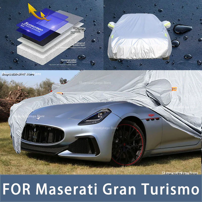 

For Maserati Gran Turismo Outdoor Protection Full Car Covers Snow Cover Sunshade Waterproof Dustproof Exterior Car accessories