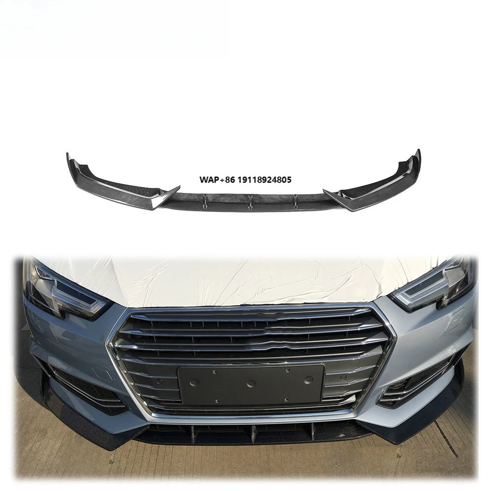 

Carbon Fiber Front Bumper Lip Splitters for A4 B9 SLINE S4 Sedan 2017-2018