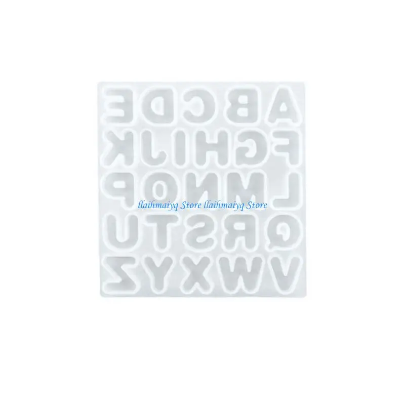 573B Pendant Molds DIY Keychain Jewelry Mould Silicone Keychain Molds Letters Shaped