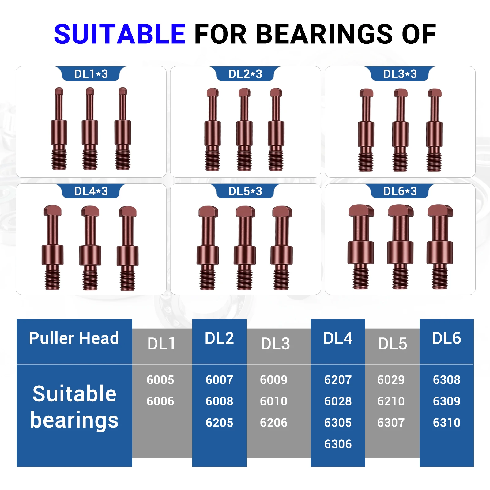 Podofo 21 في 1 تحمل مجتذب مجموعة 3 الفك مجتذب تحمل أداة إزالة الصواميل تفكيك أداة إزالة الصواميل الداخلية