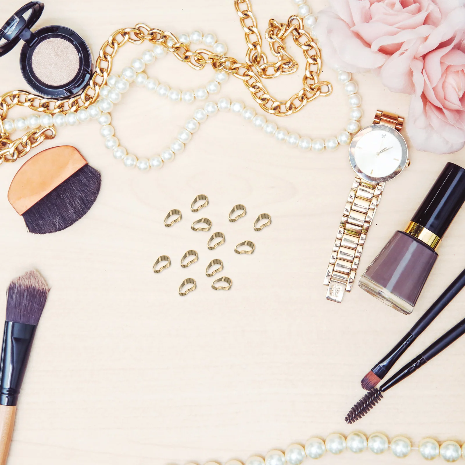 

100Pcs Necklace Pendant Links Buckles Alloy DIY Jewelry Making Clasps Connectors for Necklace Pendant Craft Accessories