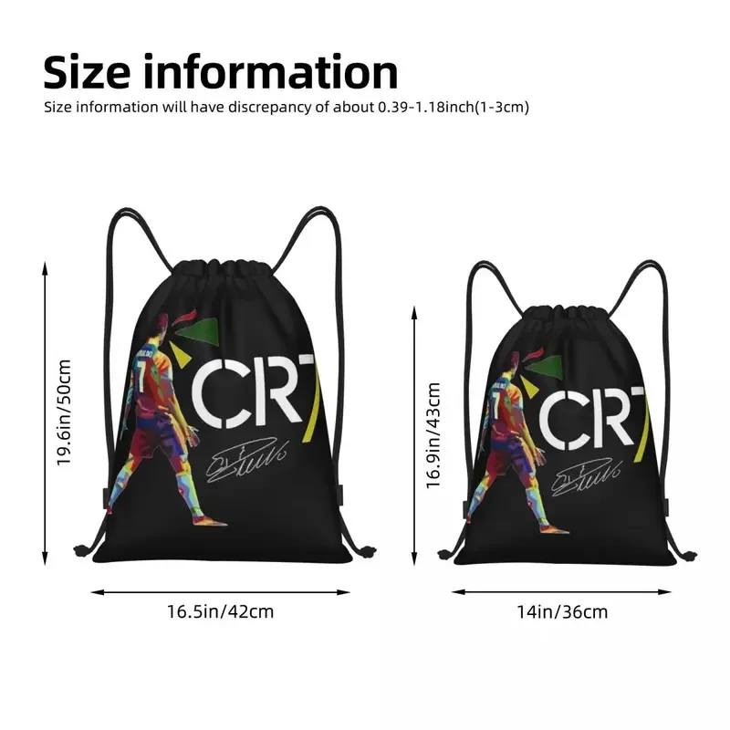 Ronaldo backpack drawstring bags gym bag string sackpack for exercise