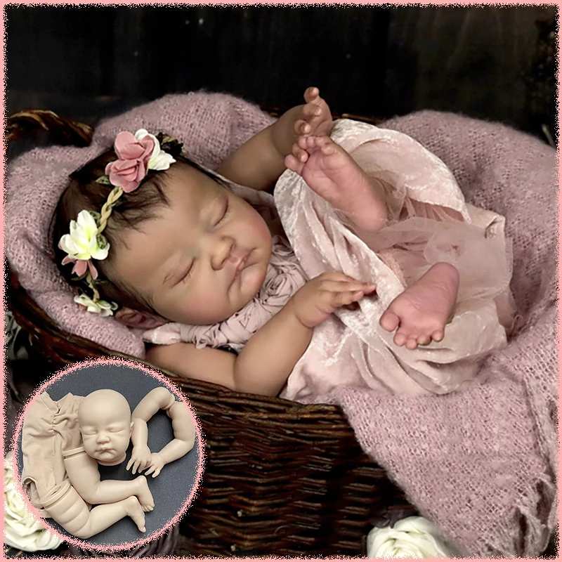 

22-дюймовый комплект куклы реборн, популярный августа, комплект реборн для малышей, реалистичный сенсорный вид, настоящий комплект реборн «сделай сам», Прямая доставка