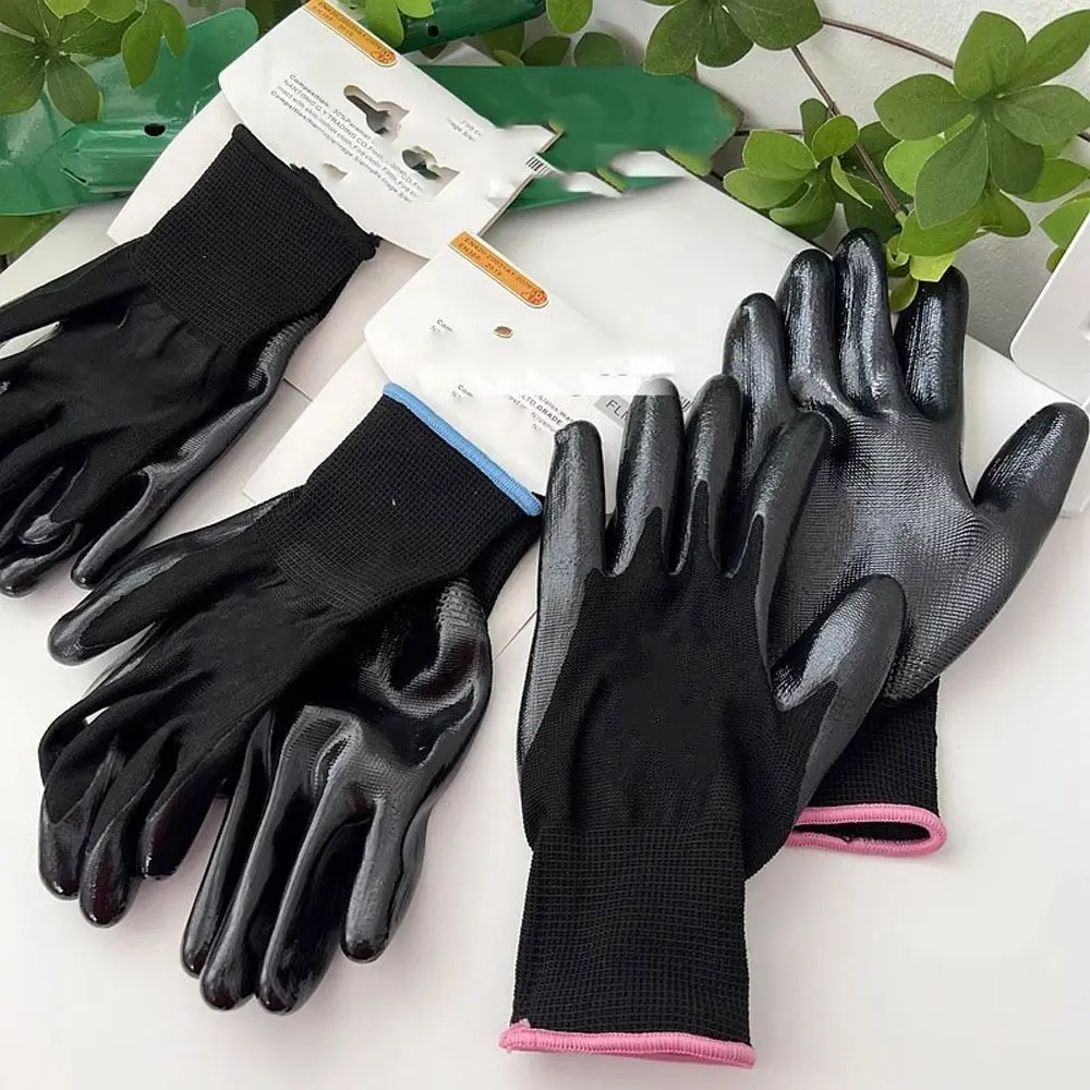 Black Anti Cutting Gloves Safety Kids Adult Protective Mittens Anti Bite Anti Prickling Gardening Glove 3~15 Year Old/Adult