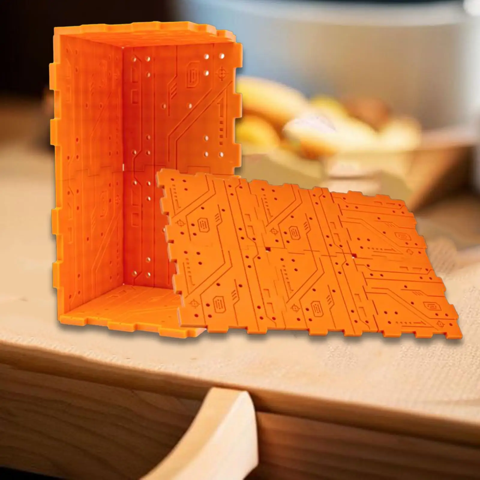 

Доска для сборки сцены, аксессуар для игрушек, карманный размер, легкий вес, модуль игрушек, игры, аксессуары для хранения зданий, фон