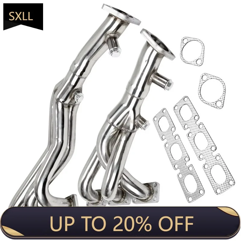 SXLL E46 323i 328i ماسورة العادم EH28538 رأس الفولاذ المقاوم للصدأ E46 323i 328i Z3-528I/M54 E93 E94 Z3-528I رأس #1