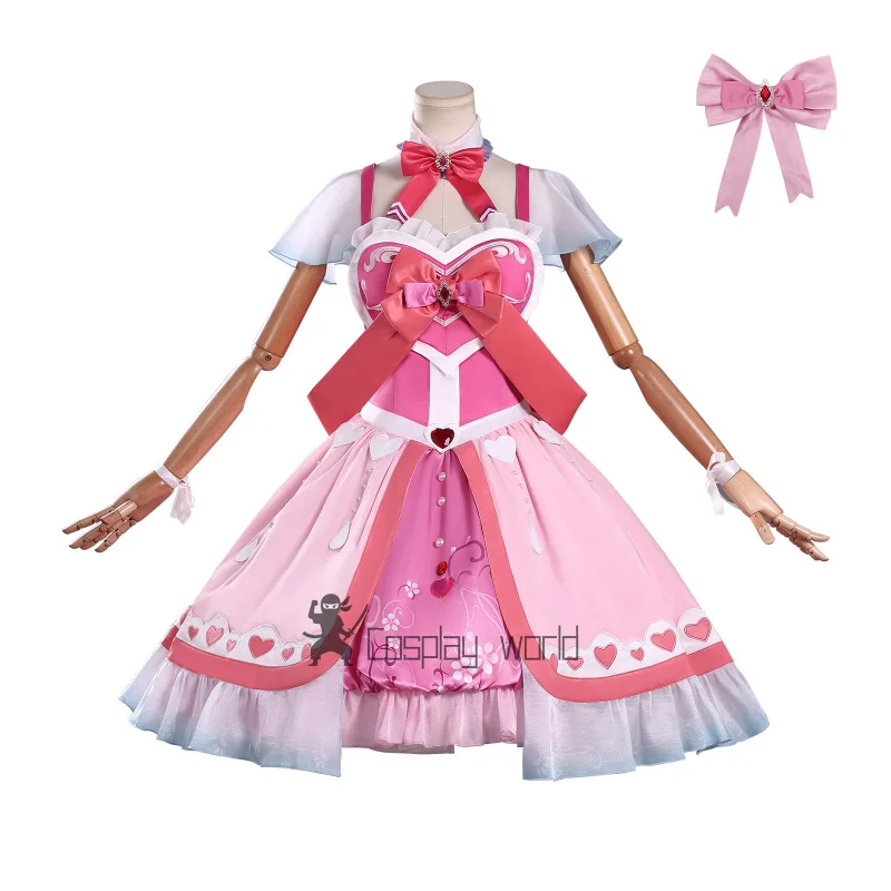 

Anime Yeloli Cosplay Costume Girls Love Princess Aizhen Dress Outfit Pink Heart Uniform Halloween Carnival Party Clothes