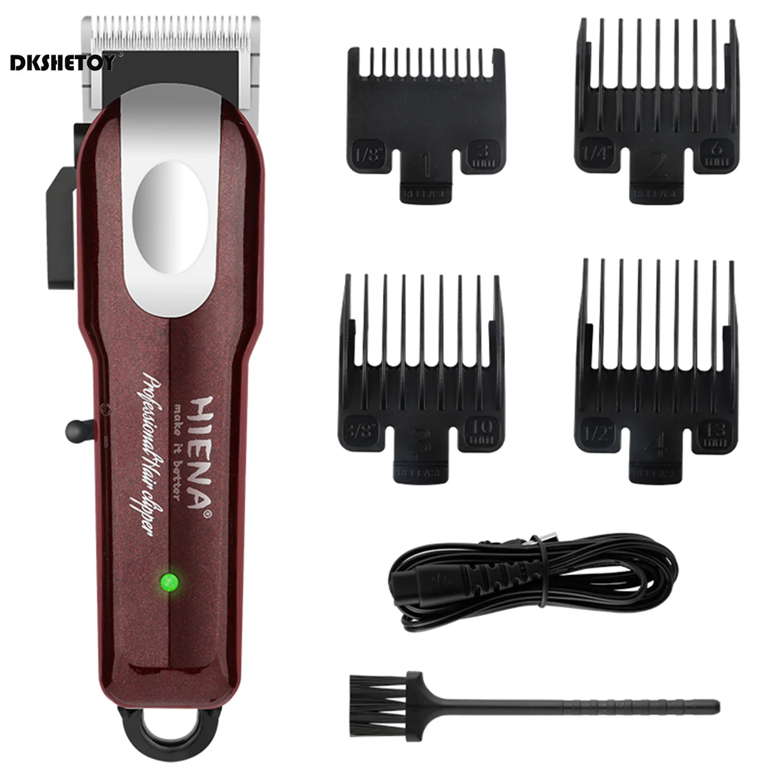 HIENA Electric Hair Clipper Professional baber machine Hairdressing Trimmer Ergonomic Low Noise Electric Clipper