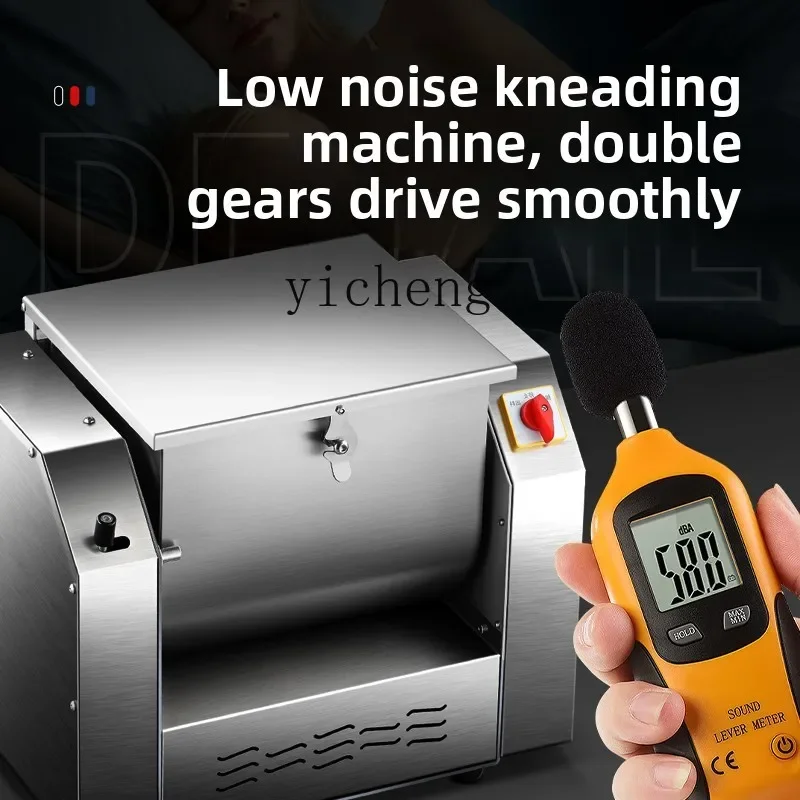 

Fully Automatic Silent Dough Mixer Commercial 5 15 25kg Small 10 Household Kneading Mixer 304 Stainless Steel