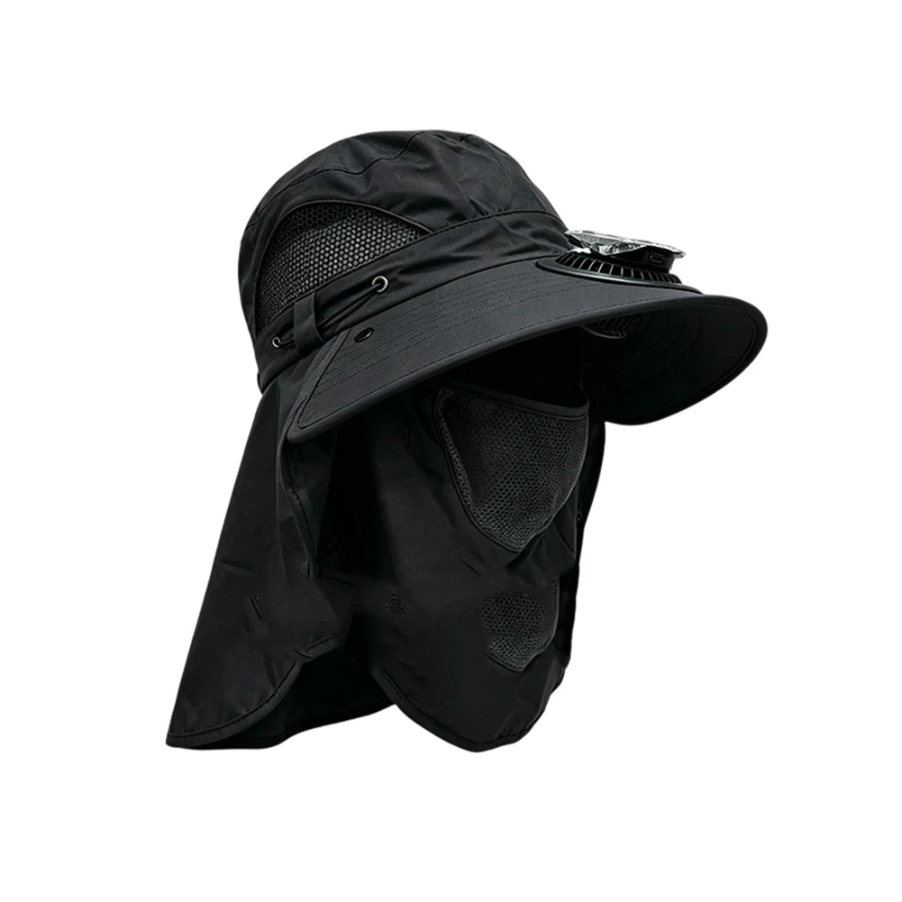 Breathable Solar Powered Fan Hat Constructed from Nylon Mesh Blend for Comfort in High Temperature Environments