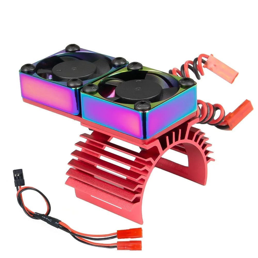 

Motor Dual Cooling Fans Heatsink 380 540 550 3650 Radiator 36Mm RC Car Ship Part