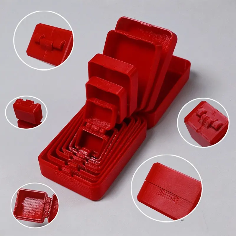 Multi-layer Nesting Surprise Gift Box 3D Printed 6 Layers Matryoshka Box Prank Toy Ring Storage Box Funny Gag Prop - view 4