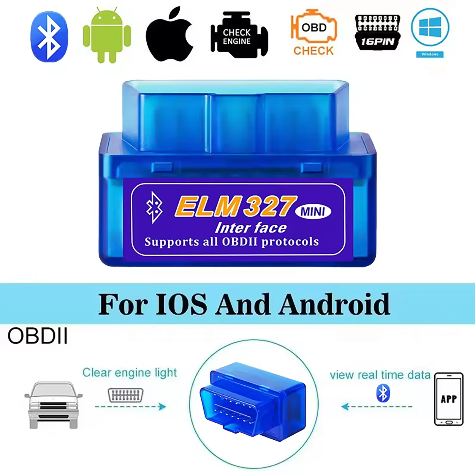 بلوتوث صغير ELM327 V2.1 V1.5 السيارات obd الماسح الضوئي رمز القارئ أداة تشخيص السيارة سوبر ELM 327 لبروتوكولات أندرويد obdii
