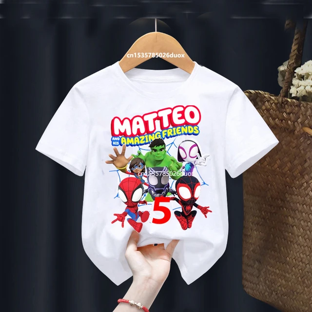 Camisas del hombre araña personalizadas clearance