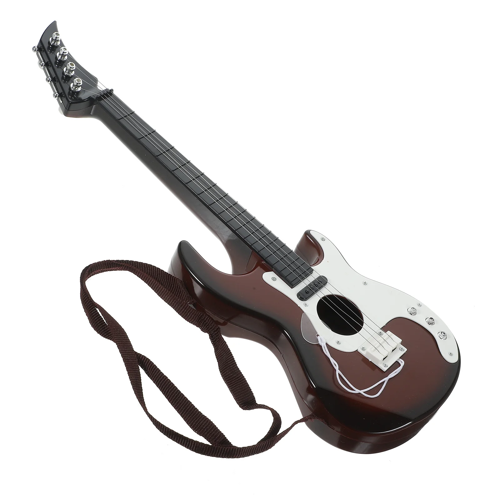 

4 Stringed Educational Musical Instrument Guitar Creative Design for Children's Beginner Musical Play Color Random