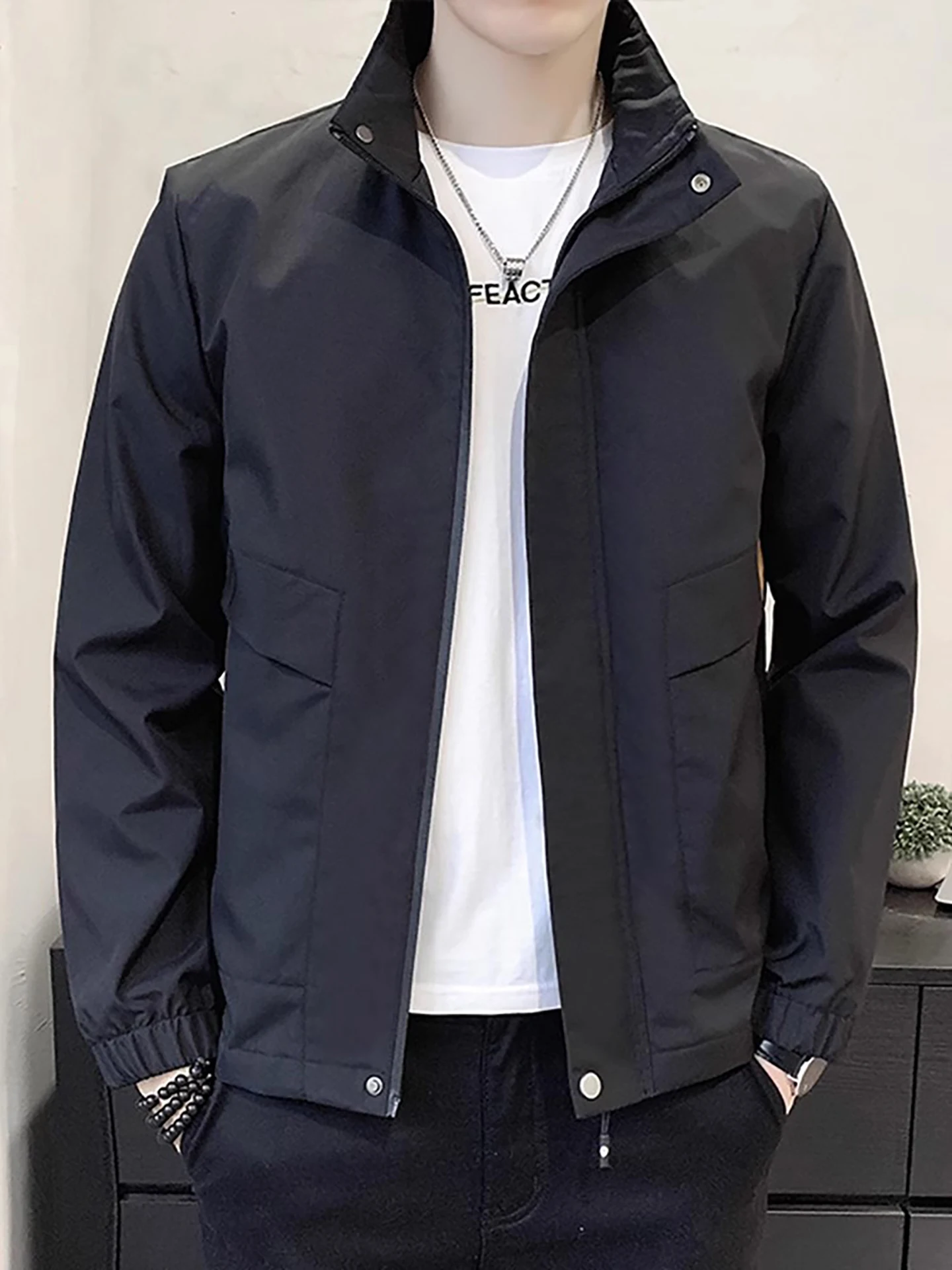 

Мужская куртка свободного кроя с воротником-стойкой на подкладке, осенняя теплая повседневная верхняя одежда TUCANO, бренд Faion Urban Sle, полиэфирное волокно