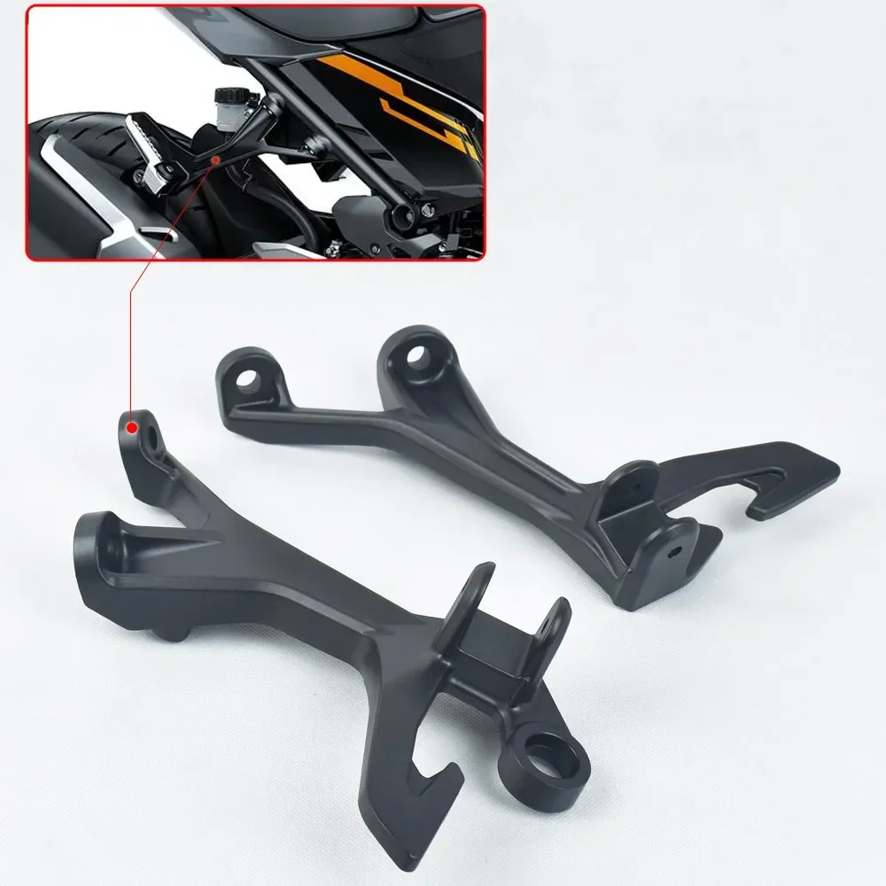 Motorcycle Rear Passenger Footrests Footpegs Brackets For Kawasaki Ninja400 Z400 2017-2022 Motorbike Footstool Fixer