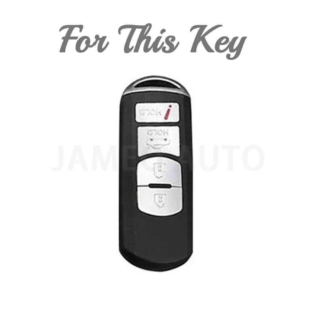 4 Buttons TPU Car Key Case Cover Shell Fob for Mazda Atenza Axela 2 3 6 Demio BL BM GJ CX-5 CX5 CX-3 CX7 CX-9 CX30 Protector