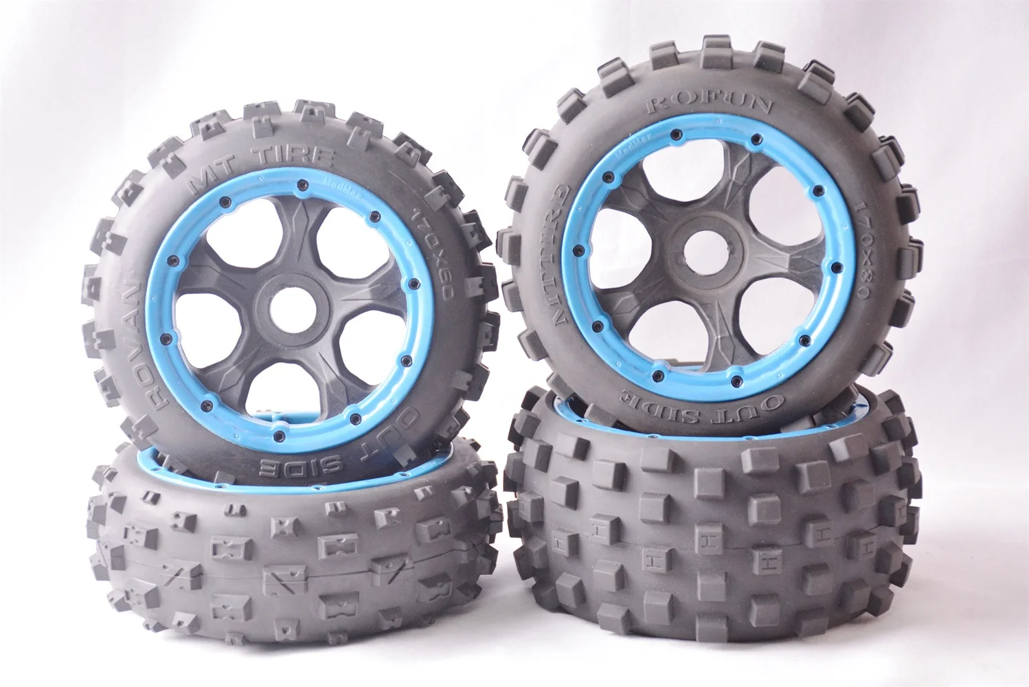 

New strong grip wear-resistant off-road vehicle wheels for 1/5 ROFUN HPI BAJA 5B