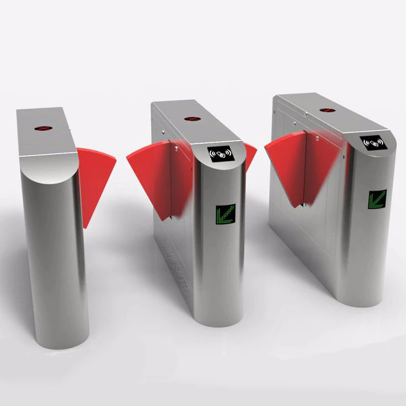 Cheap Biometric Face Recognition Pedestrian Flap Turnstile Barrier Gate for Apartment