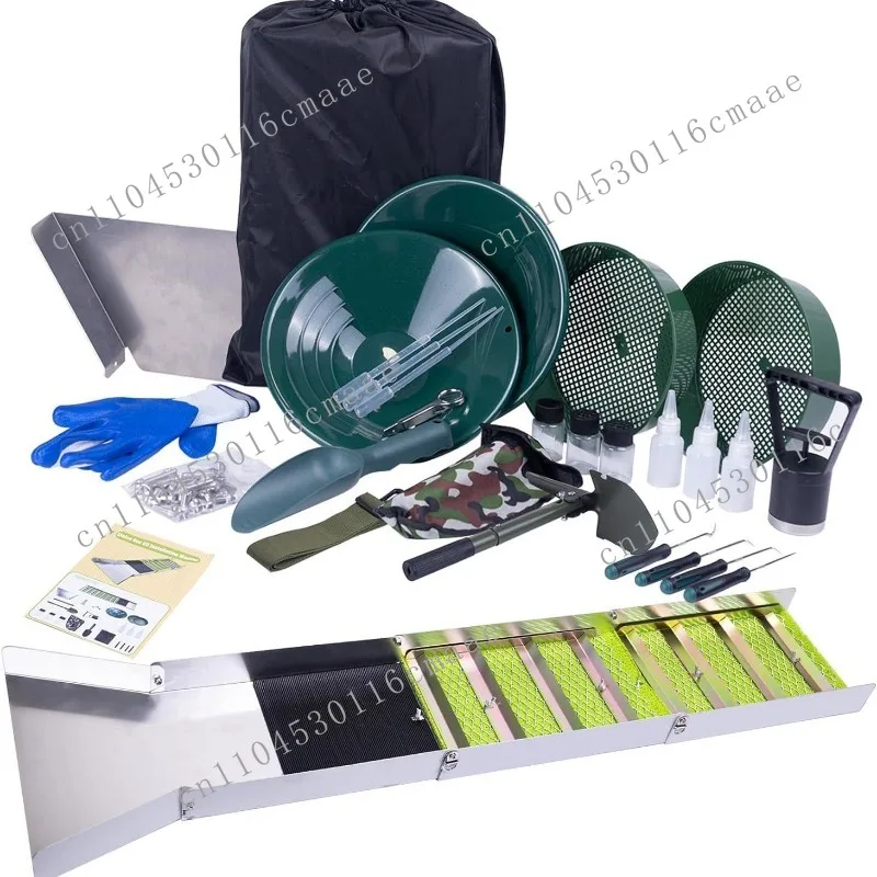 New gold panning tools, chute Unpowered gold selection  Rubber   Portable