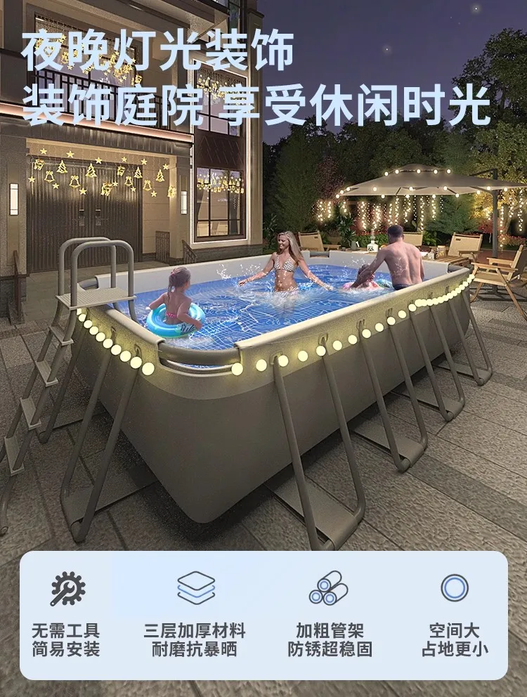 Large Swimming Pool Thickened Outdoor Fitness Traversing Carriage Outdoor Pool