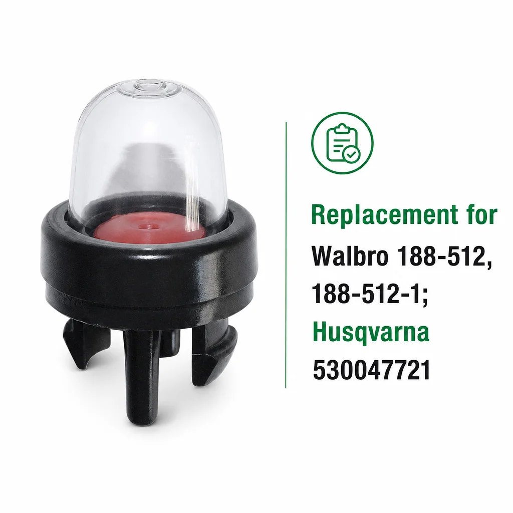5X Snap in Primer Bulb For Echo CS-341 CS-345 CS-3450 CS-346 CS-370 CS-400 CS-352 CS-450 Replaces Walbro 188-512 188-512-1
