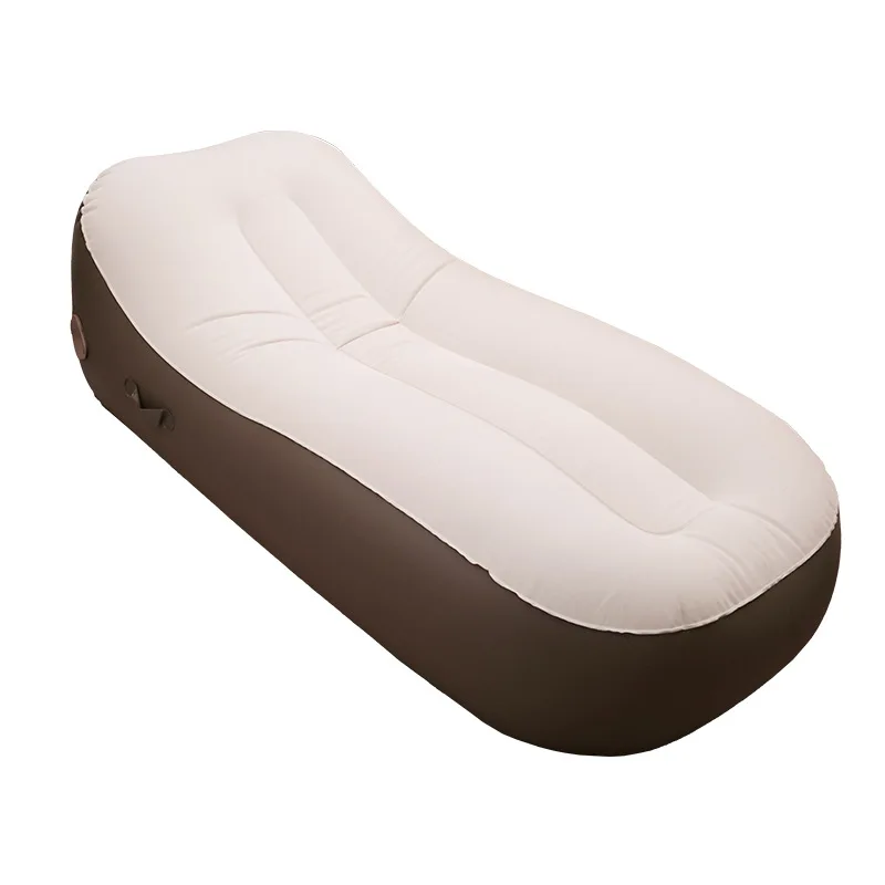 New Camping Self Inflatable Lazy Sofa Outdoor Inflatable Cushion Bed Seat Single person Widening Folding Lying Chair Sofa Bed