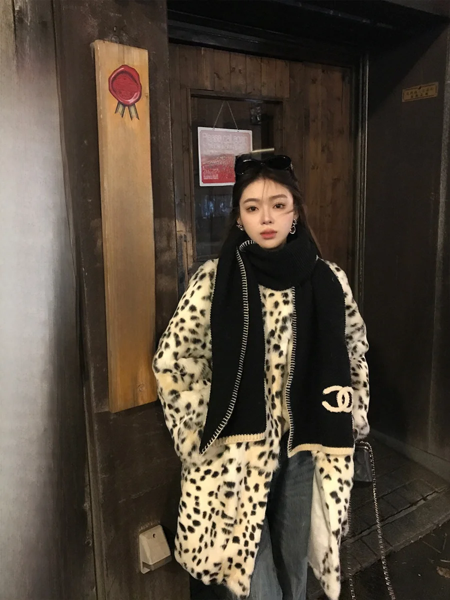 

Пальто Dearhua Long Fur Coat женское, новое, из натурального кроличьего меха, роскошное, в стиле середины века, с воротником-стойкой, длинное, зимнее