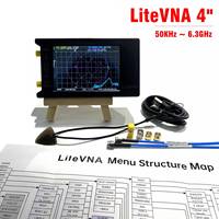 Quality New LiteVNA-64 50KHz-6.3GHz LiteVNA 4Inch Touch Screen Vector Network Analyzer HF UHF Antenna Analyzer Update of NanoVNA