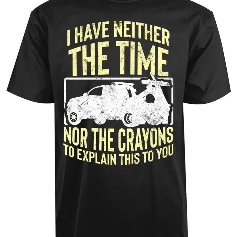 

У меня нет ни времени, ни цветных карандашей, чтобы объяснить вам это. Новая мужская футболка.