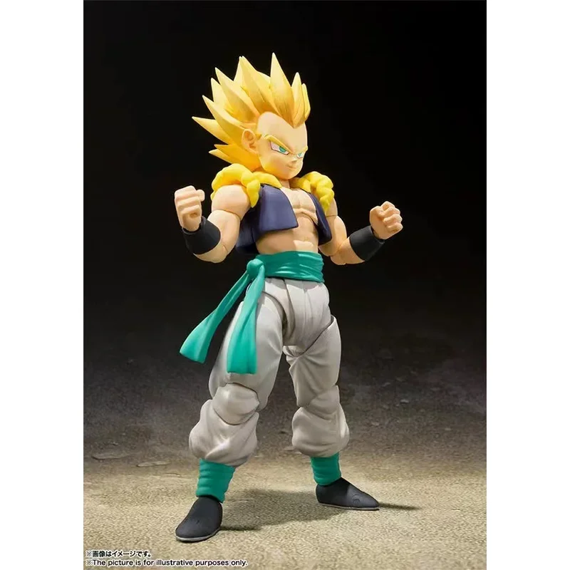 オリジナルバンダイ S.H.フィギュアーツ超サイヤ人いたずらゴーストゴテンクスドラゴンボール在庫アニメアクションコレクションフィギュアモデルおもちゃ