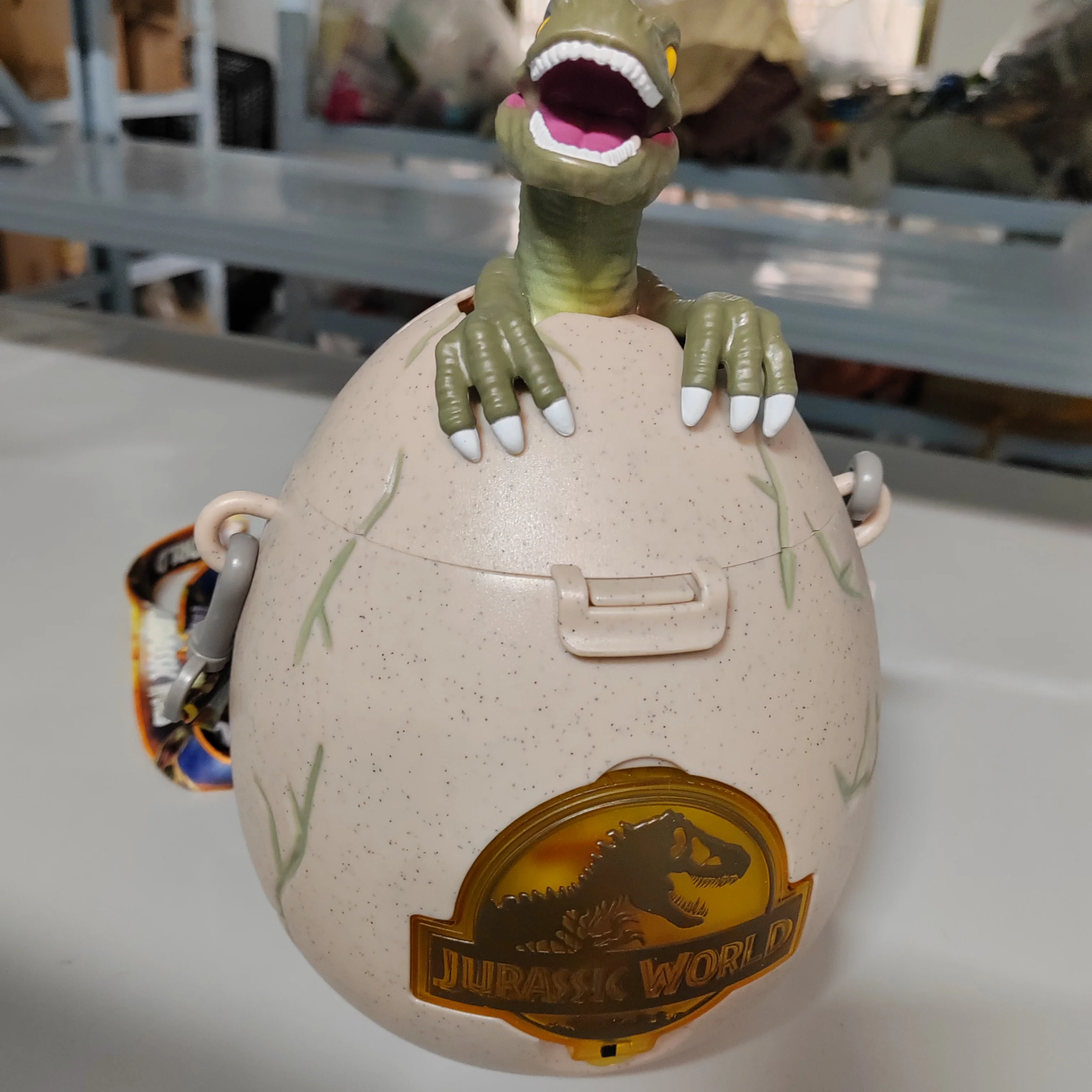 

Парк Юрского периода, ведро для попкорна, светящееся яйцо динозавра, яйцо динозавра, экшн-фигурки, модель игрушки, коллекционный подарок