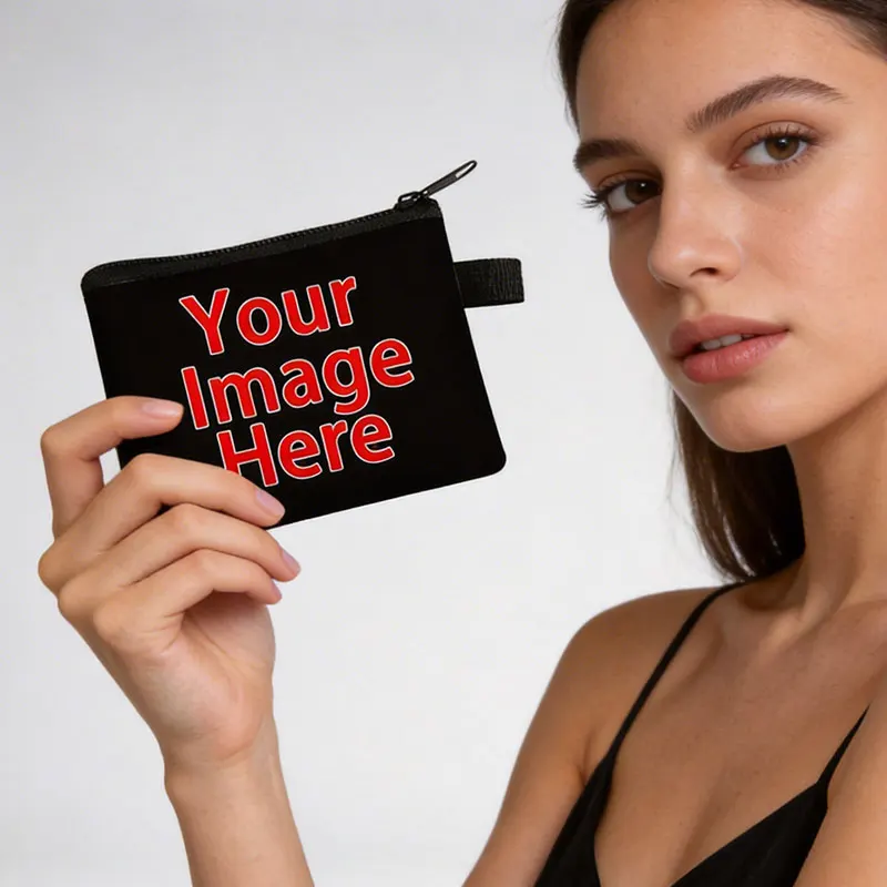 Custom Coin Purses Personalized Key Credit Card Holder Kids Coin Money Bag Wallet Mini Pouch Clutch Gift