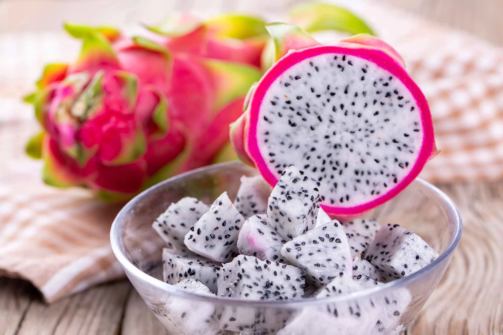 Bild 6: Drachenfruchtscheiben Weiße Pitaya, Drachenfrucht - 100g