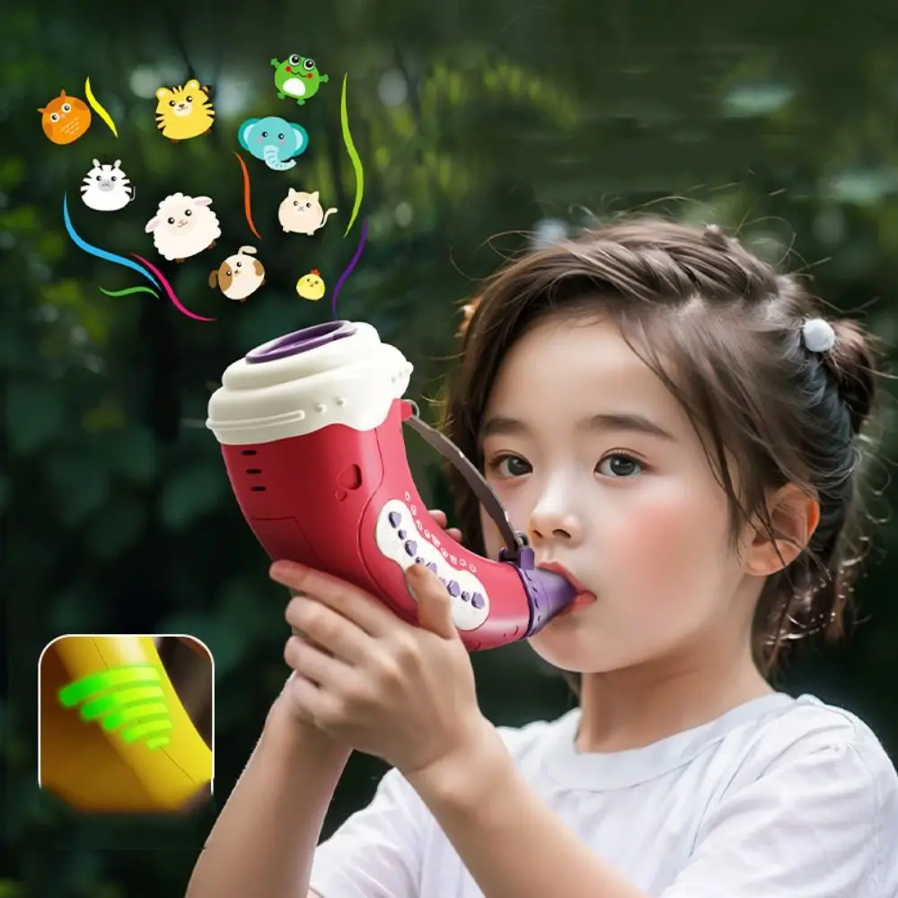 

30-Sound Animal Party Whistle Simulation Creativity Kids Instrument Musical Toy with Straps Interactive Lung Capacity Exerciser