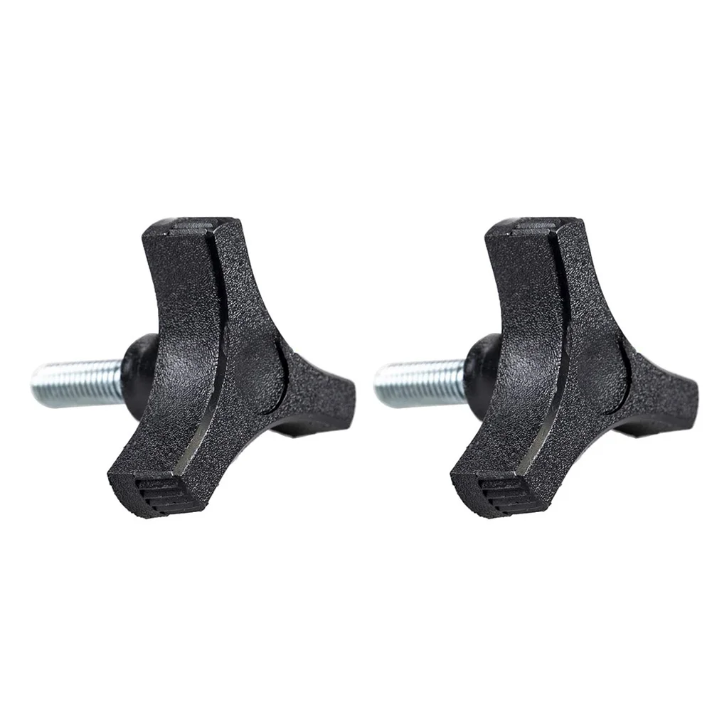 2 Pack Black Thermoplastic Three Prong Knob 5/16-18 For 2 Inch Handle Bolt Tool Free Installation Woodworking Clamp Accessories