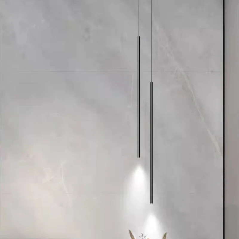Modern Minimalist Copper Pendant Lights For Bedside Living Room Dining Room Kitchen Hanging Lamp Gold Black Body Wire Adjustable