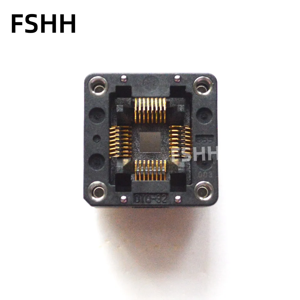 QFP32 TQFP32 ic soket tes OTQ-32-0.8-02 OTQ-32-0.8-003 soket tes QFP32 ke DIP32 adaptor Programmer Pitch 0.8mm