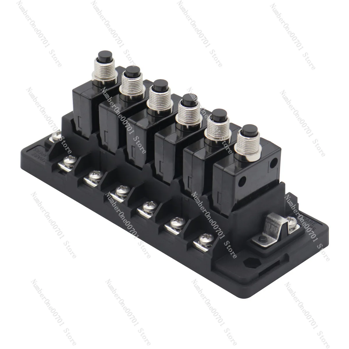 

New car and ship 32V DC 6P circuit breaker overload protection box, independent circuit 6 in 6 out fuse holder