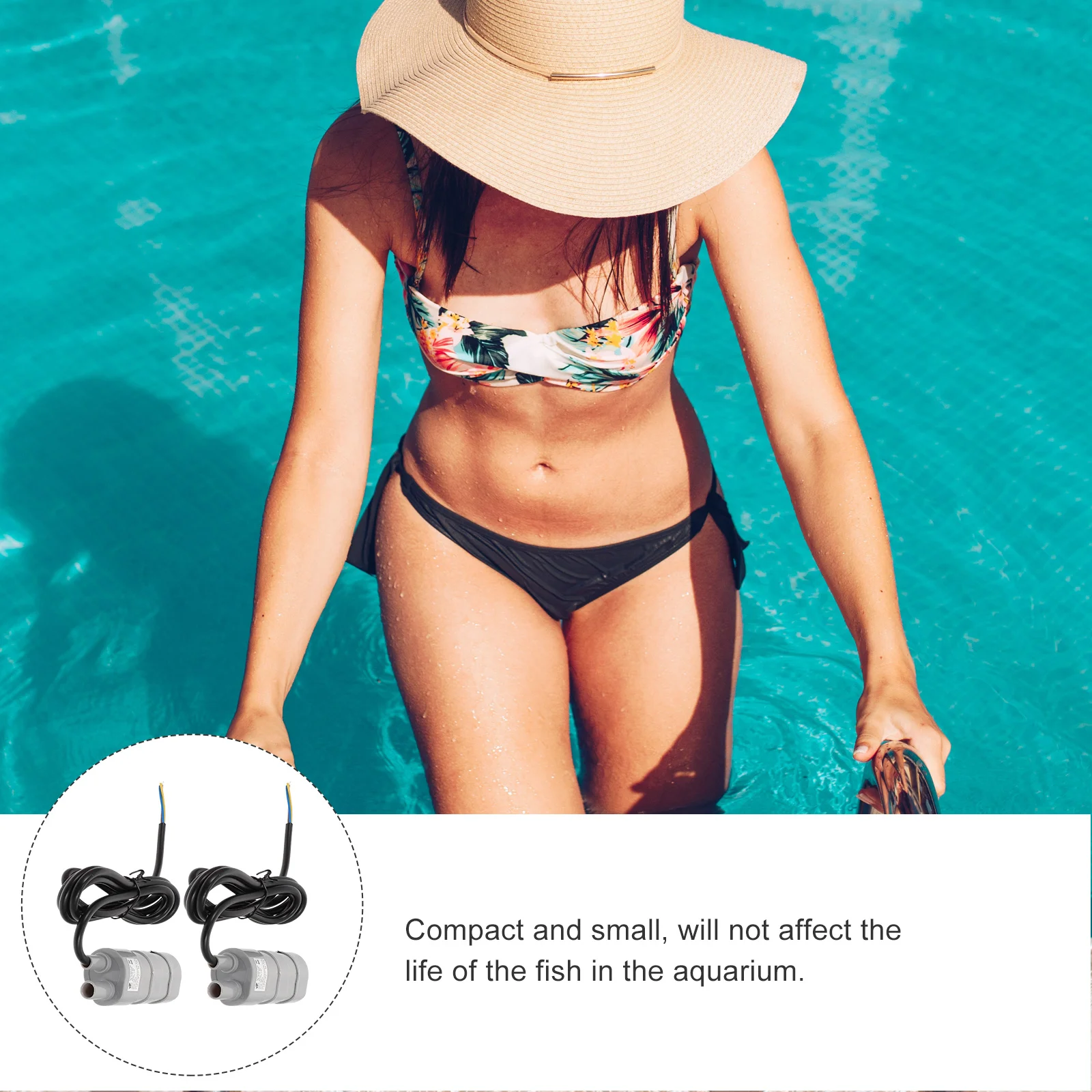 

2Pcs Submersible Dc Water Pump Plastic Durable Aquarium Fish Tank Swimming Pool Fountain Pond Quiet Circulation Pump