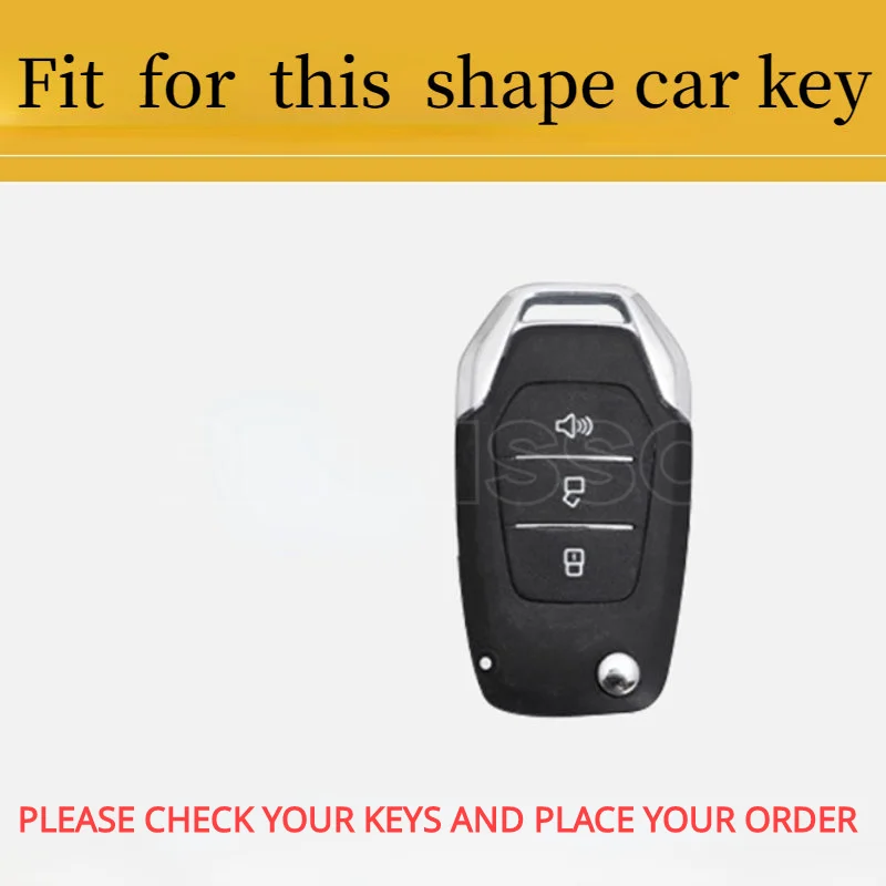 Fashion 3 Buttons Zinc Alloy + Silica Gel Car Key Cover Holder for Maxus G10 G50 V80 Protector Shell Keyless Auto Accessories