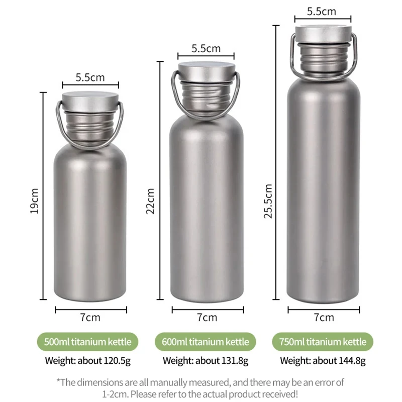 Titanium Water Bottle Outdoor Camping Supplies Tourism Sports Cycling Hiking Camping Water Bottle