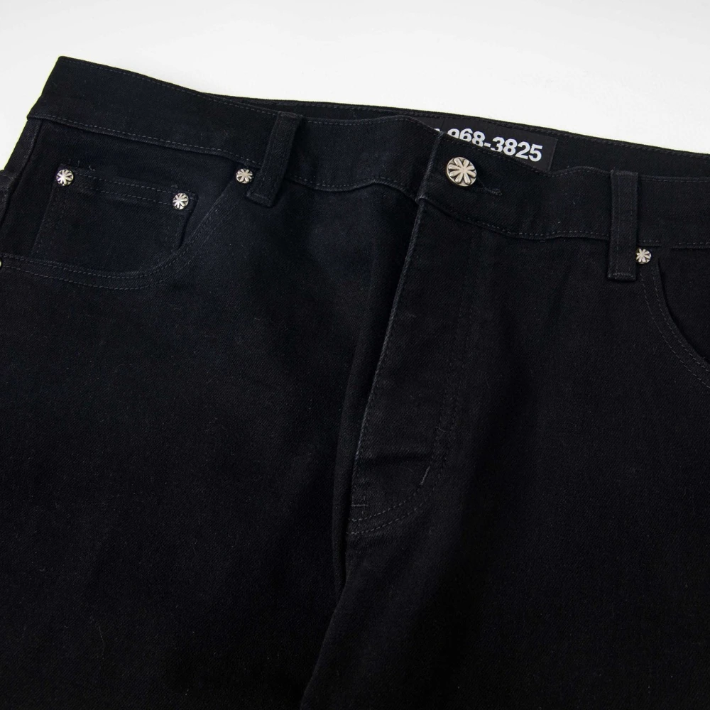 LOSTSHDWS JEANS Sunflower Heavy-Duty Openwork Embroidery American High-Street Patchwork Slightly Flared Jeans