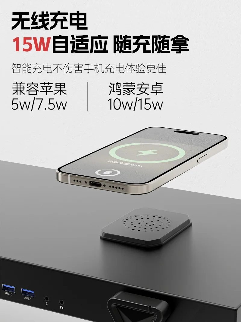 Telaio di rialzo del computer di sollevamento con regolazione della rotazione manuale