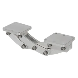 Adjustable 90° Degree Hidden Scissor Hinge Base Bracket Aluminum SS Hardware Mount with Screws Washers Nuts Nylon Shaft Bushings