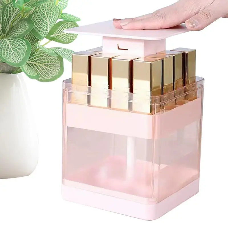 

Lipstick Storage Portable Lipstick Perfume Holder 12 Compartments Portable Compact Clear Container For Home Bathrooms Travel