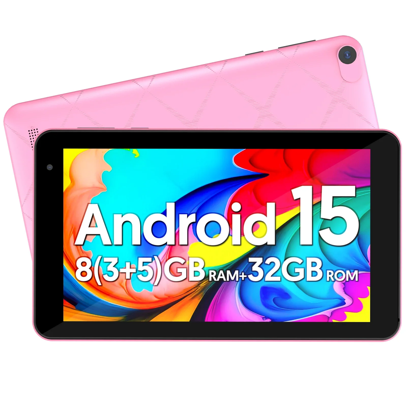 BAKEN Android 15 Tablet, Penta-Core Processor, 8GB (3+5 Extended) RAM + 32GB ROM, 3500mAh Battery, Wi-Fi 6 Support, Dual Speaker