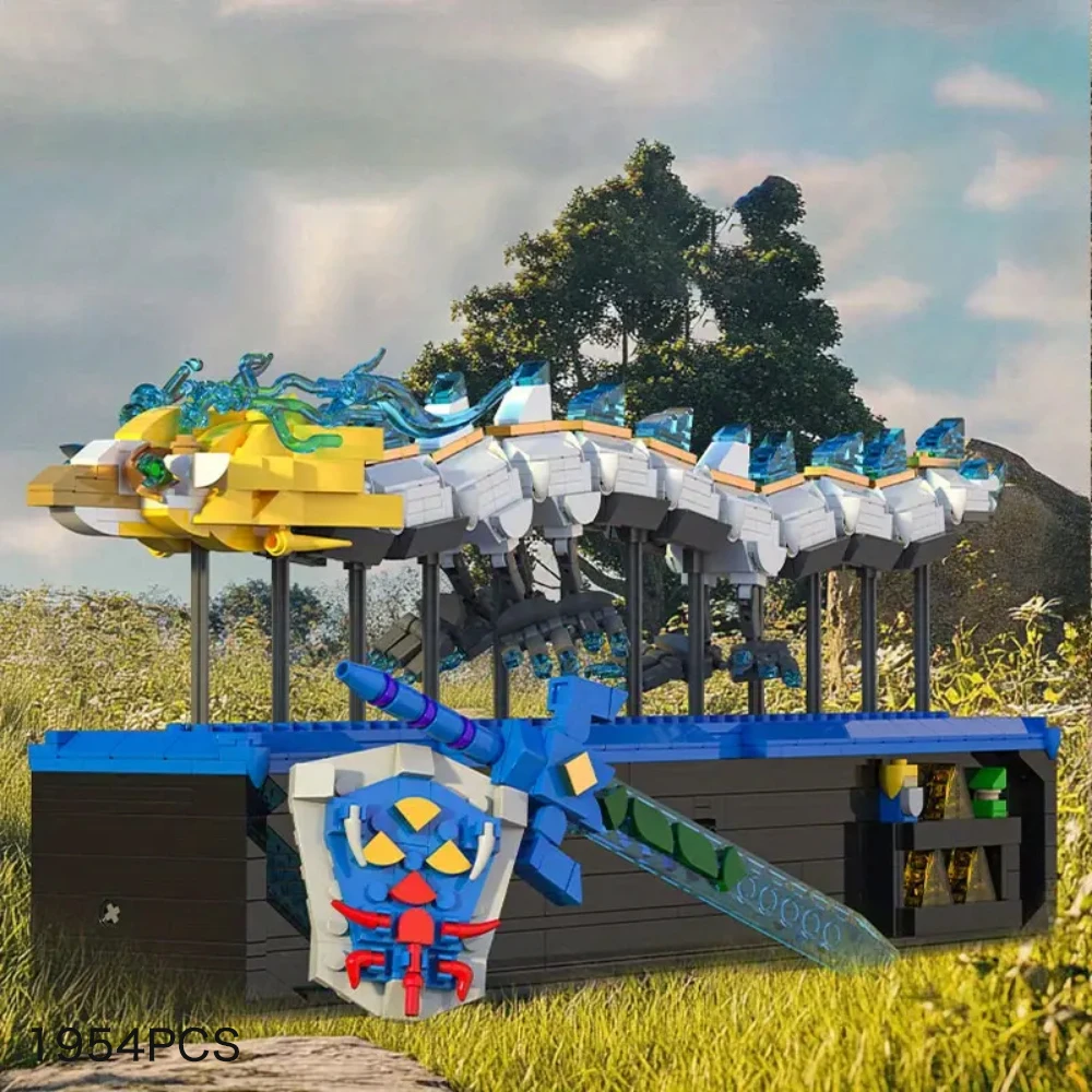 Auf Lager MOC Bricks Zeldaing Wild Breath Master Sword Tears the White Dragon Ornaments Bausteine